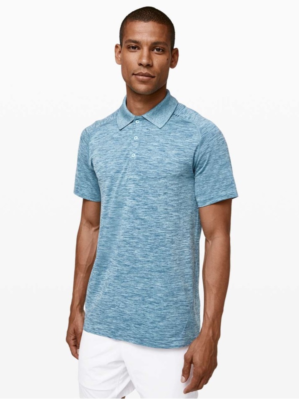 Lululemon Men’s Metal Vent Tech Polo
Poseidon / Hydra Blue Size Medium